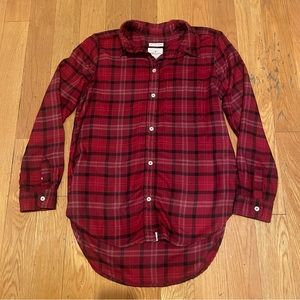 American Eagle Plaid Flannel Medium Boyfriend Fit